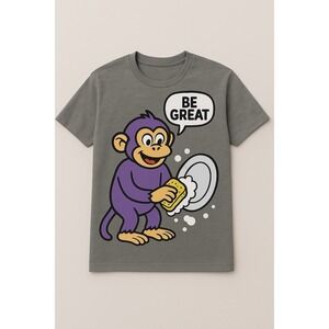 Purple Monkey Dishwasher Shirt Men's Large Keywords Title Structure Sales RARE